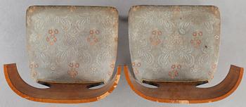 Swedish Grace, a pair of klismos chairs for Carl Johansons Möbleringsaffär, 1930's.