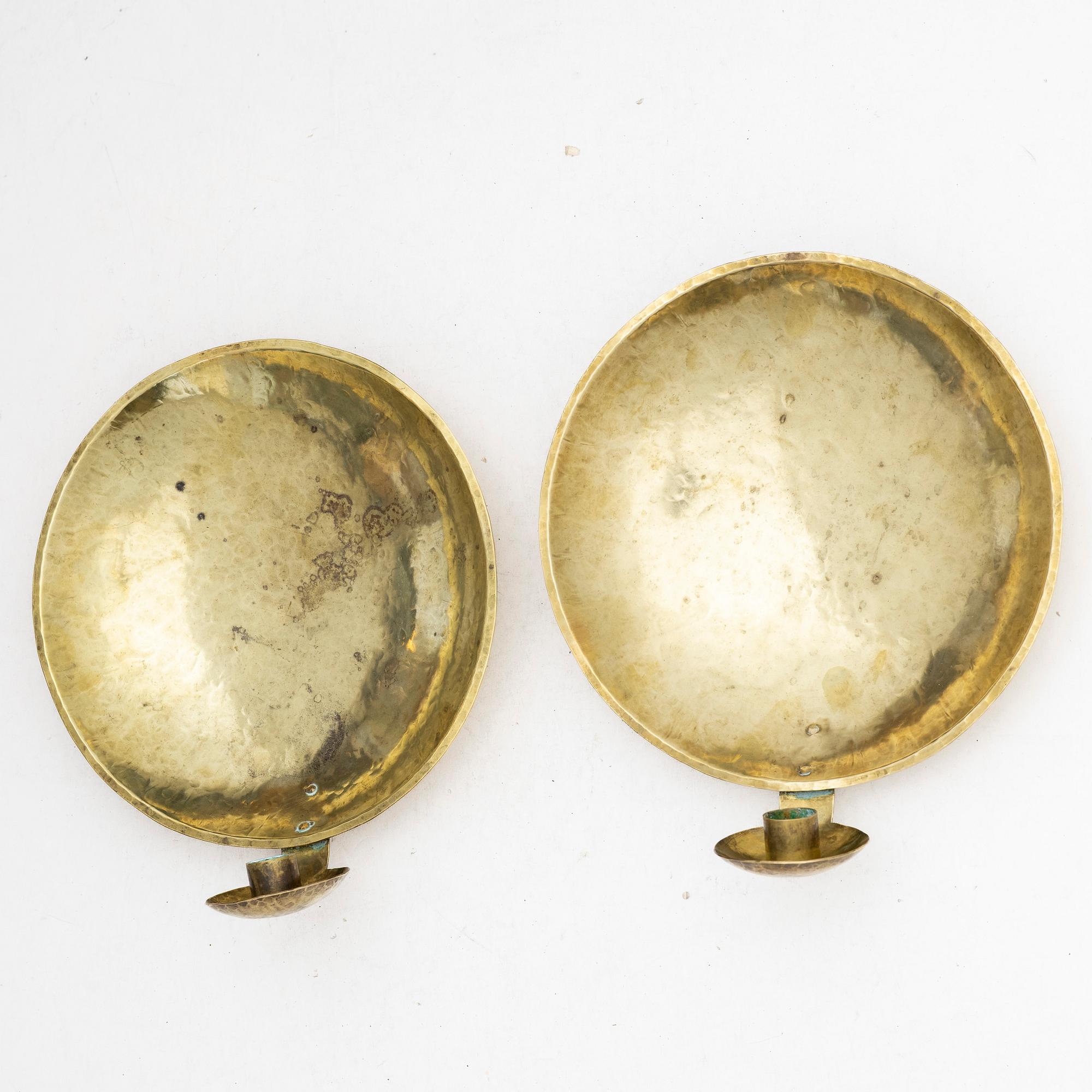 Karl-Erik Torsell, wall sconces, a pair, "Kungalampetten",
