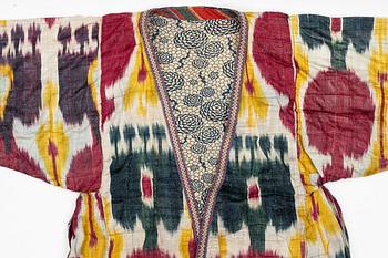 A silk and cotton Chapan, Central Asia, 1880s.