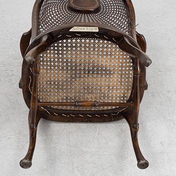 A pair of rattan chairs, first half of the 20th Century.