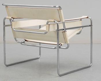 KARMSTOL "Wassily", Marcel Lajos Breuer för Gavina, made in italy. 1900-talets andra hälft.