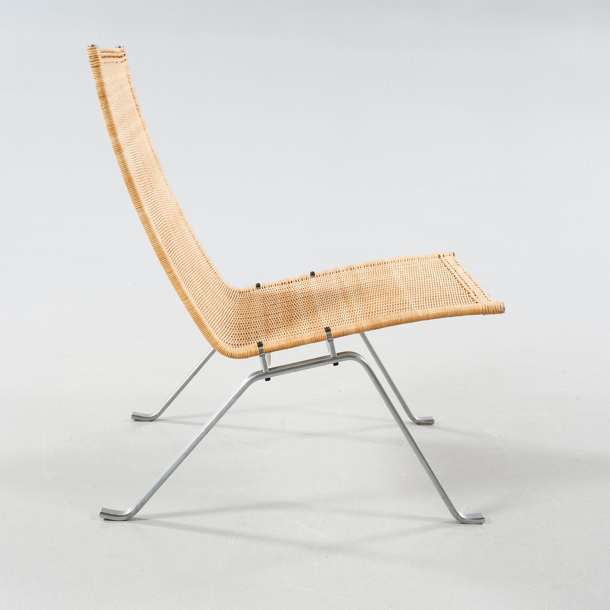 A "PK-22" armchair by Poul Kjaerholm, E Kold Christensens, Denmark, 20th century.