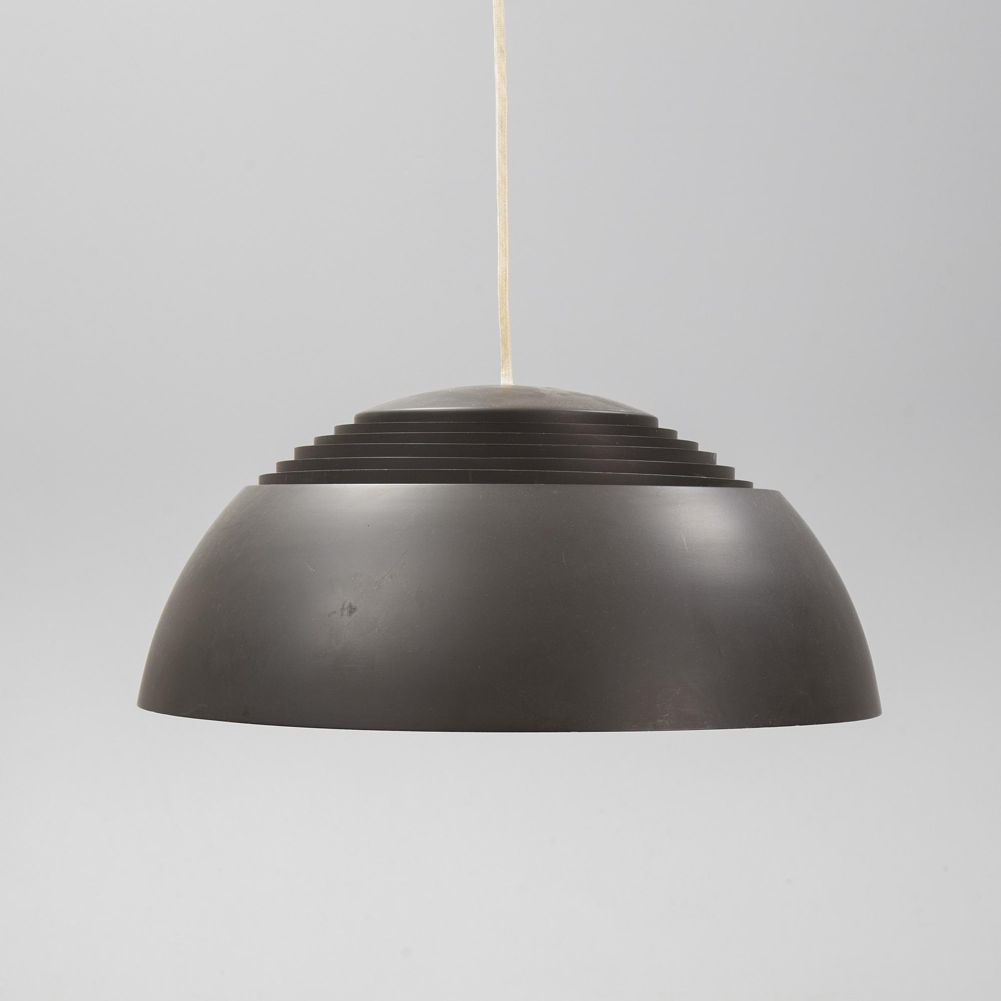 A 'Royal pendel' pendent lamp by Arne Jacobsen for Louis Poulsen, Denmark.