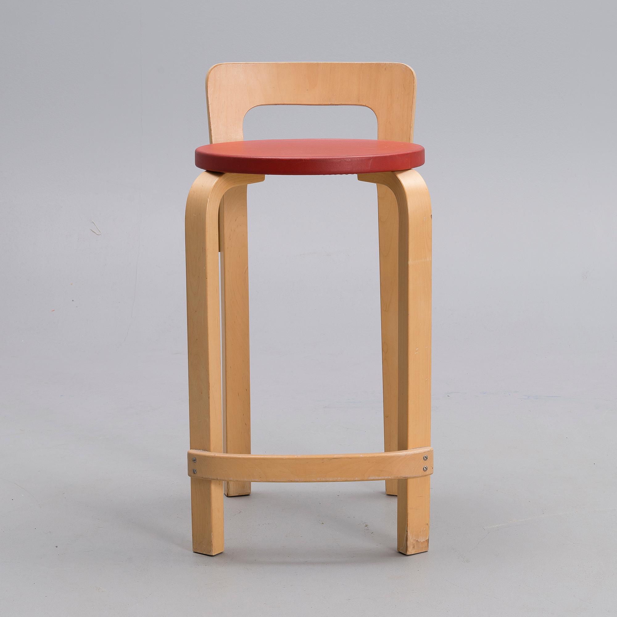 ALVAR AALTO, barstol, modell K 65, Artek, 1960-70-tal.