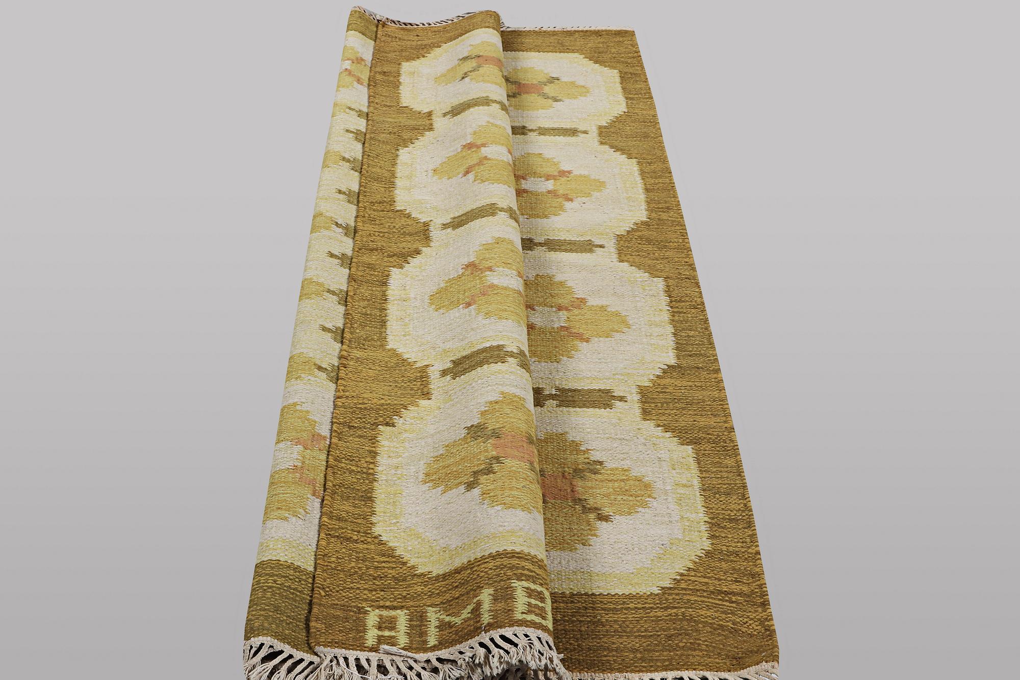 Anne marie boberg, matta, slätväv, ca 235 x 168 cm.