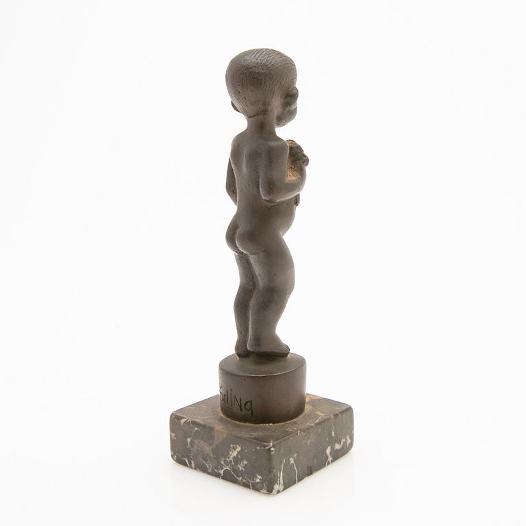 Jonas Fröding, Sculpture, Boy with Flower.