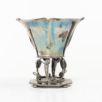 JE Skreij, skål på fot, silver, Falun 1929.