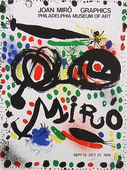 AFFISCHER, 4 st, tryck, efter Joan Miró resp Maurice Estevè, 1960-1970-tal.