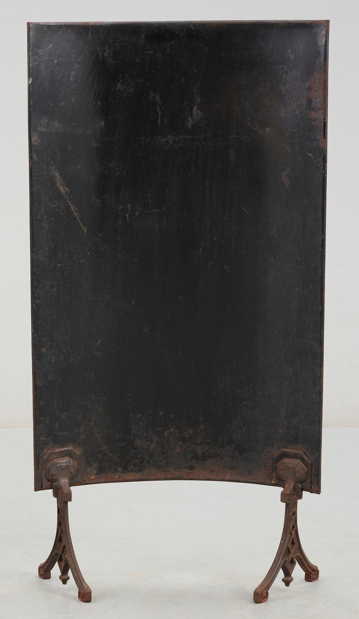 BRASSKÄRM, plåt, 1800-talets senare hälft.