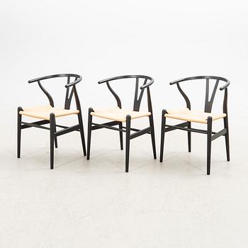 Hans J. Wegner, chairs, 6 pcs, CH-24 "The Y Chair" Carl Hansen & Son Denmark 21st century.
