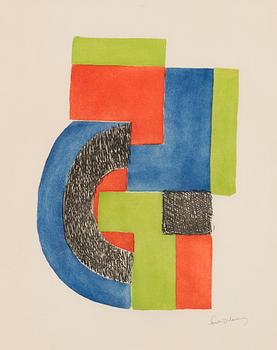 SONIA DELAUNAY, colour etching, signed and numbered 78/200.