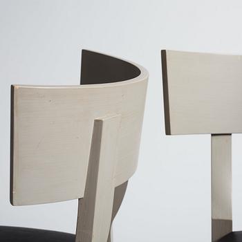 Attila Suta, a set of four dining chairs, executed in his own studio, Stockholm 2017.