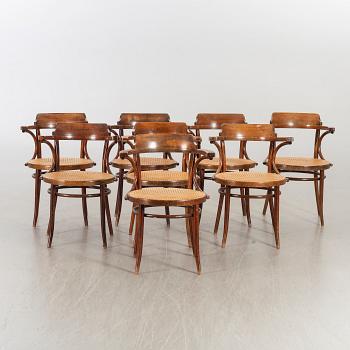 A SET OF 8 BENTWOOD CHAIRS SECOND HALF OF 20TH CENTURY.