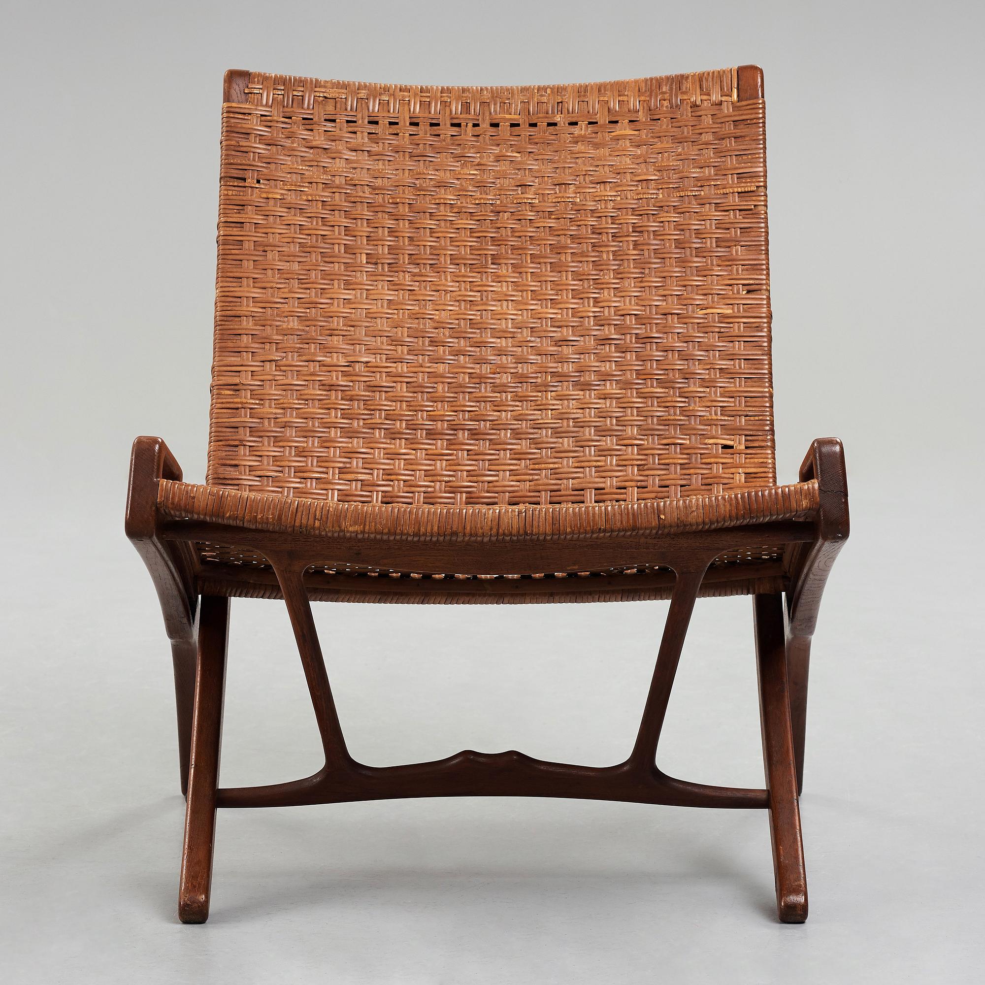 HANS J WEGNER, fällstol, "JH512" Johannes Hansen, Danmark, 1940-50-tal.