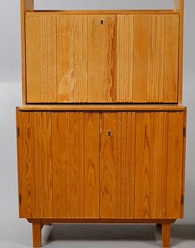 UNDERSKÅP, 2 st, HYLLA SAMT SEKRETÄRHYLLA, Göran Malmvall, K A Andersson & Söner, Huskvarna, 1900-talets andra hälft.