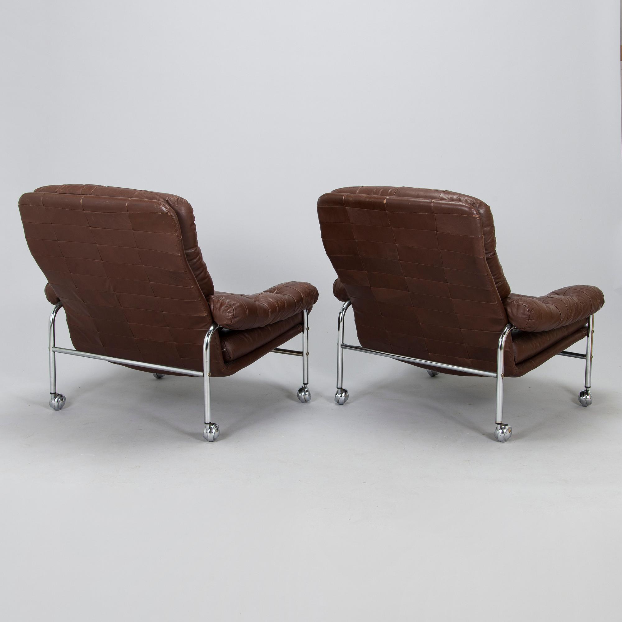 Fåtöljer, ett par, Ulferts, 1970-tal.