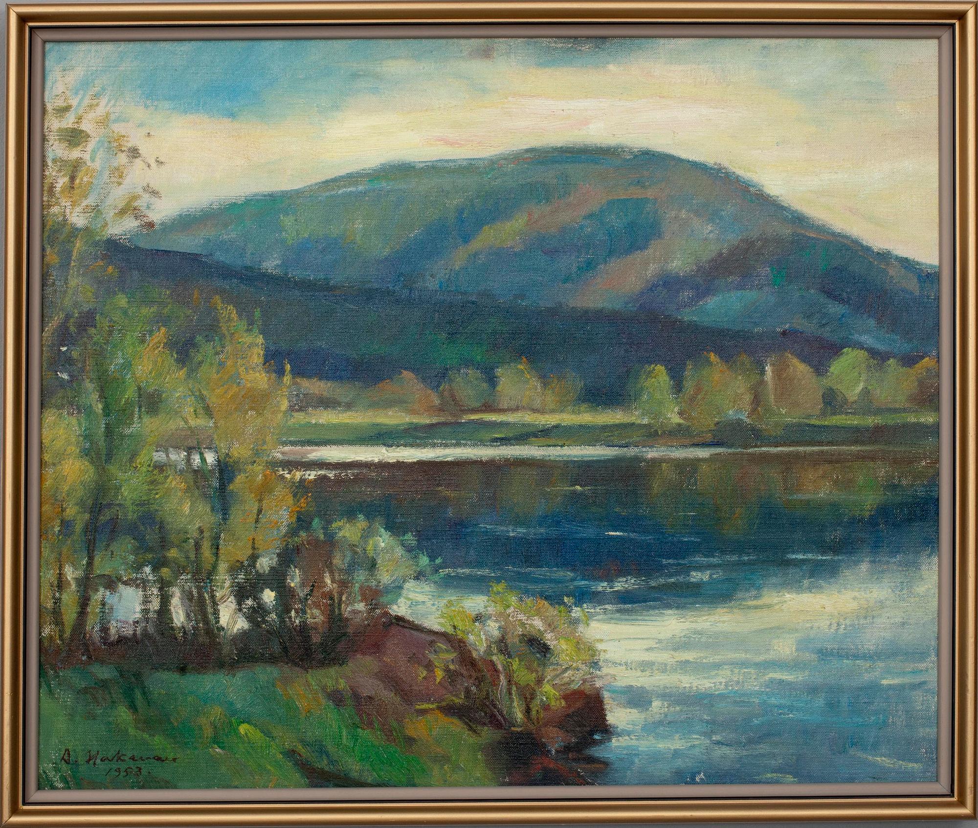 AALE HAKAVA (FINLAND), olja på duk, sign. och dat. 1953.