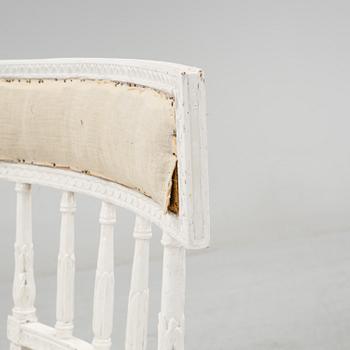 A Gustavian chair, late 19th Century.