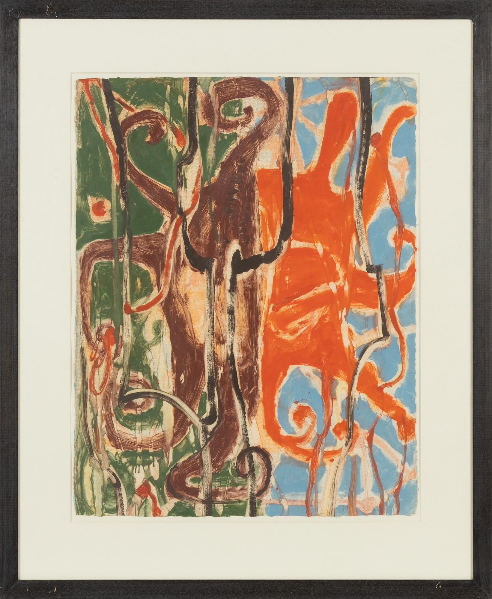 Christopher le Brun, monotype, signed.