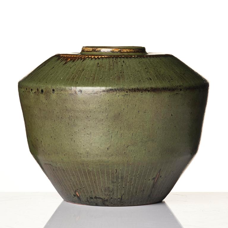 Carl-Harry Stålhane, unik vas, stengods, Rörstrand 1957.