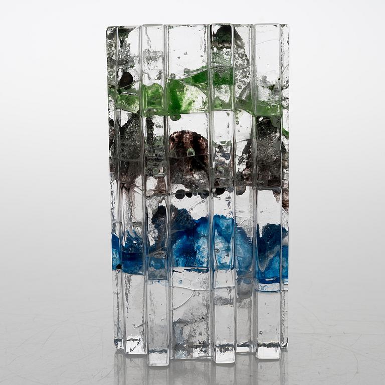 HELENA TYNELL, a 'Forest' sculpture signed Helena Tynell Riihimäen Lasi Oy.