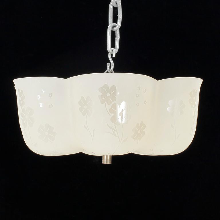 TAKPLAFOND, glas, 1940-/50-tal.