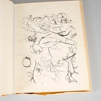 GEORGE GROSZ, book with 84 offset lithographs and 16 offset lithographs in color, Der Malik Verlag, Berlin 1923.