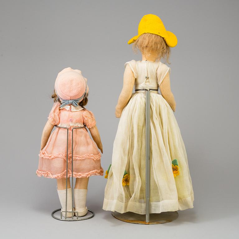 2 dolls from the 1920-30's.