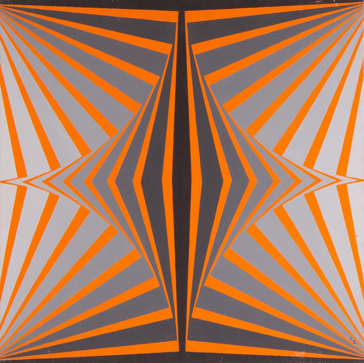 Inger Ekdahl, oil on canvas, signed I. E and on verso signed and dated 1974.