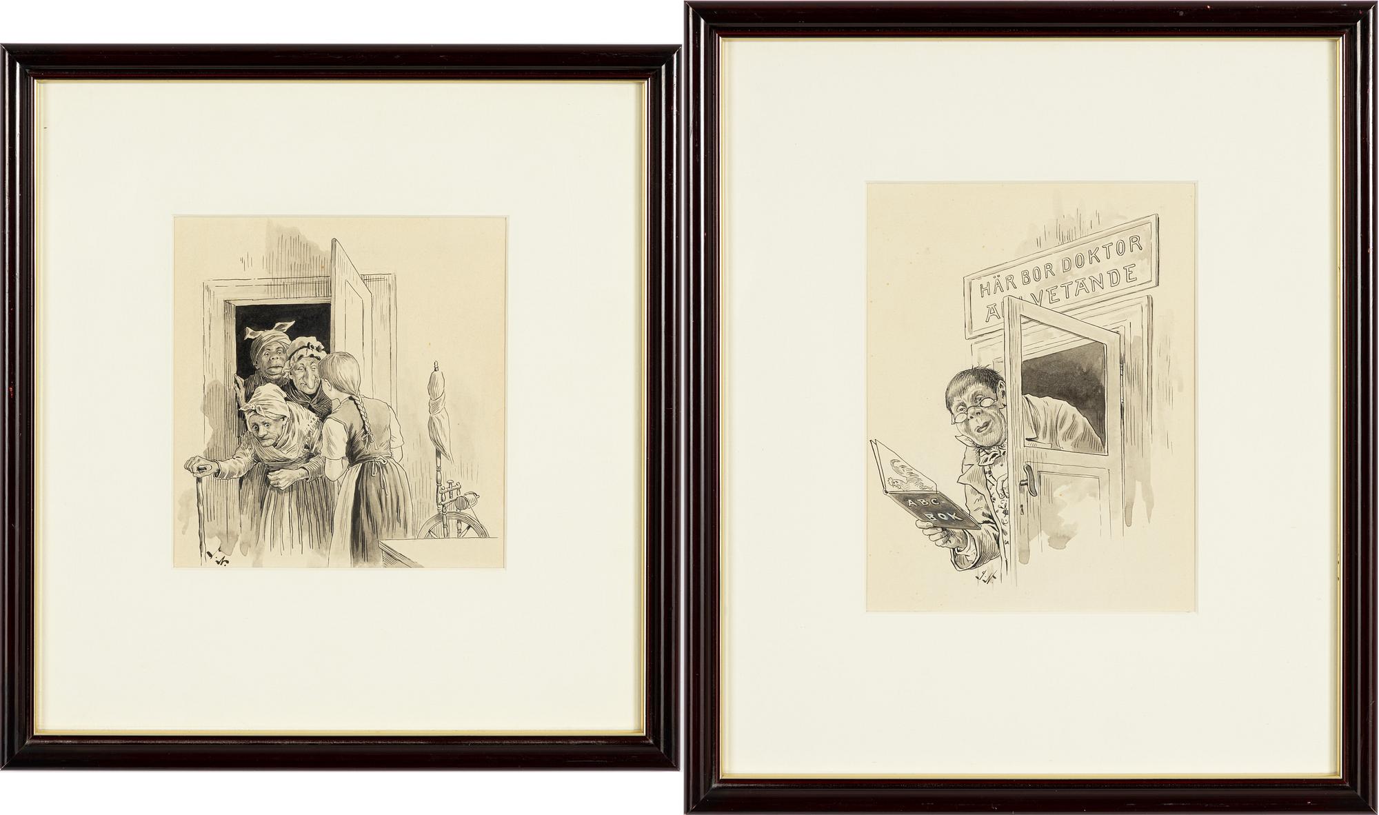 Jenny Nyström, "Här bor doktor allvetande"/De gamla tanterna.