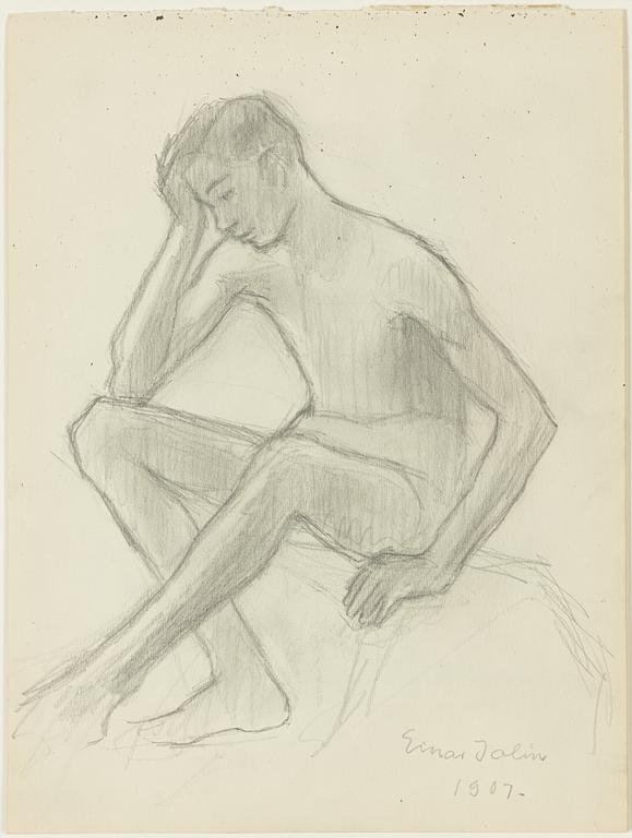 Einar Jolin, Seated Model.
