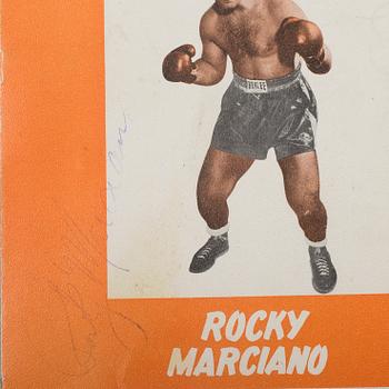 PARTI IDROTTSAUTOGRAFER, 17 st, främst Floyd Patterson, Sven Tumba, Rocky Marciano, Emil Zatopek.