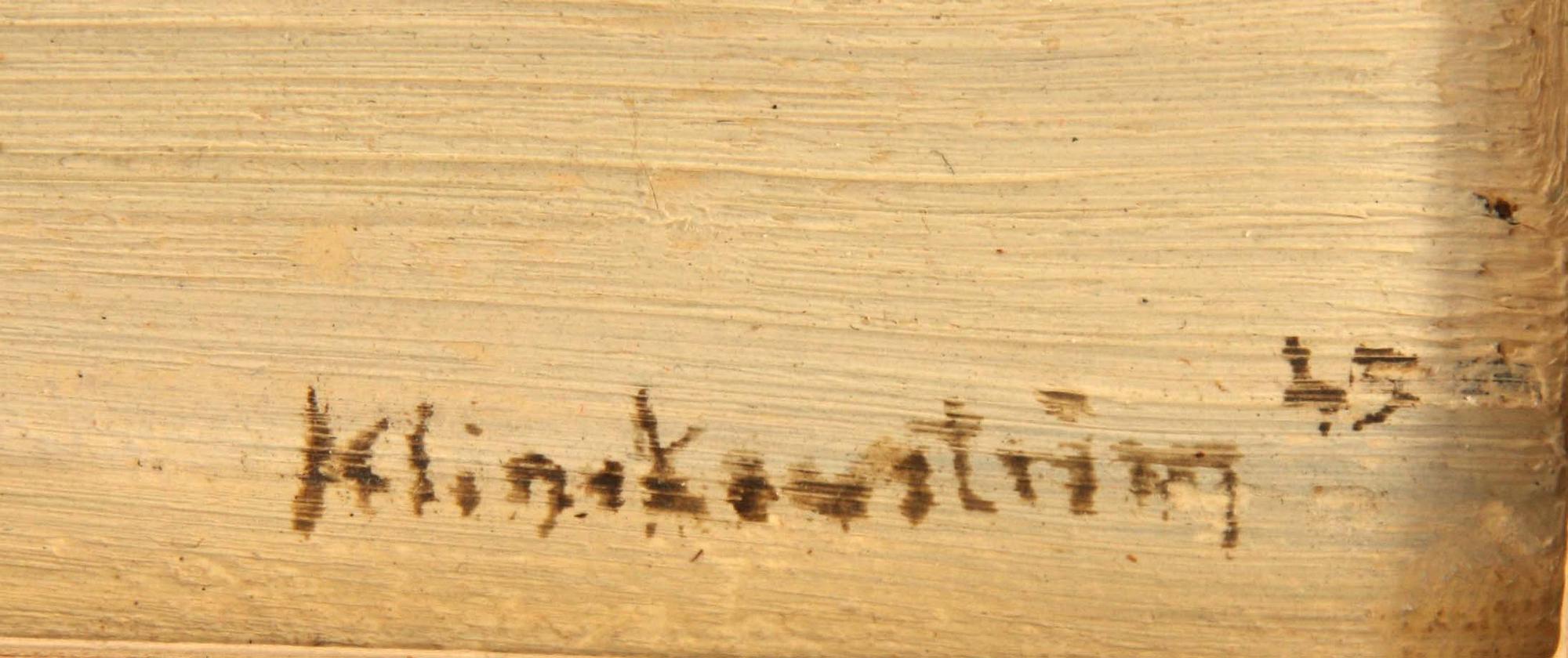 HARALD KLINKOWSTRÖM, olja på pannå, sign o dat -45.
