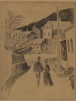 Gösta Sandels, Flanerande par.