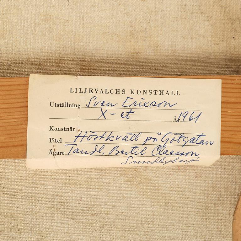 Sven X:et Erixson, "Höstkväll på Götgatan".