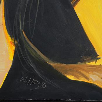 Alex Katz, "Study for Black Hat 11".
