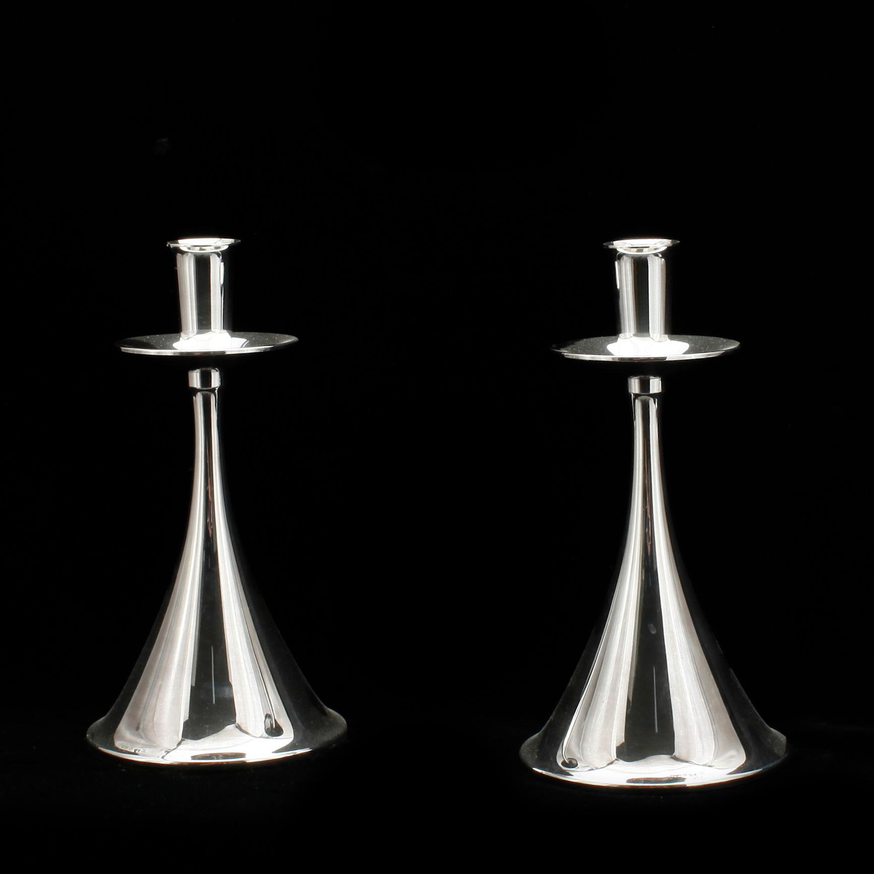 LJUSSTAKAR, silver, MGAB, Uppsala, 1960.