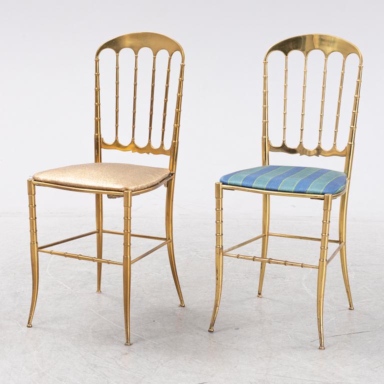 Eight Chiavari style chairs, Italy, second half of the 20th century.
