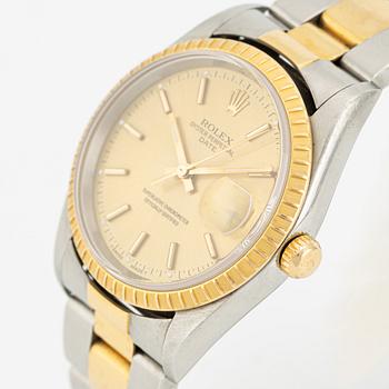 Rolex, Oyster Perpetual, Date, wristwatch, 34 mm.