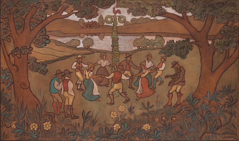 Ivar Arosenius, "Midsommardans" (Midsummer dance).