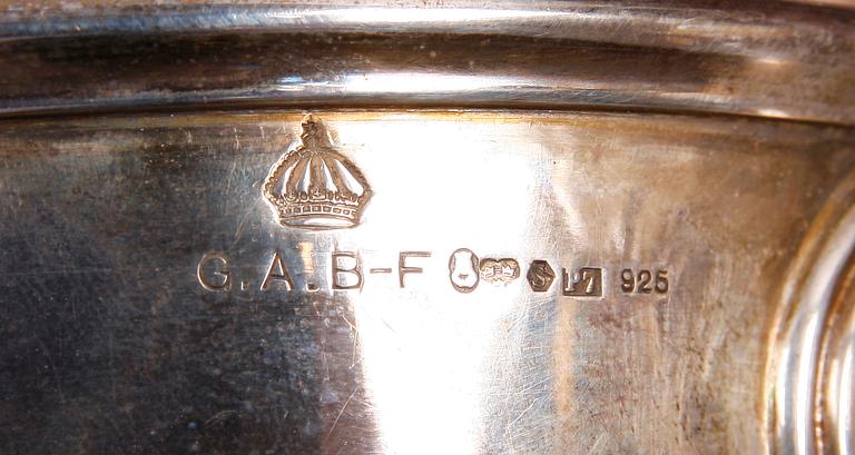 KAROTT MED LOCK, silver, GAB, Stockholm 1917.