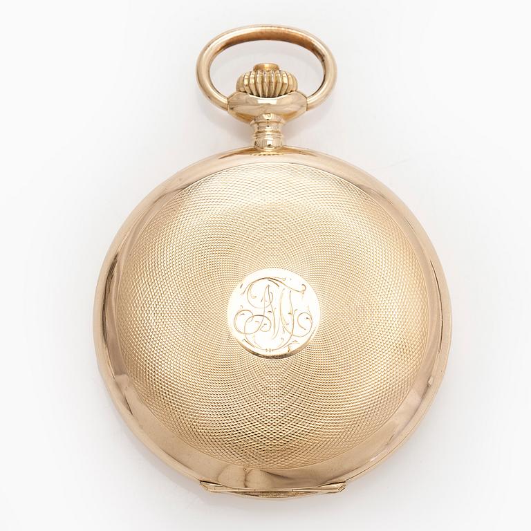 Eterna, pocket watch, hunter, 52 mm.