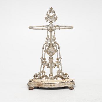 Paraplyställ, gjutjärn. omkring 1900.