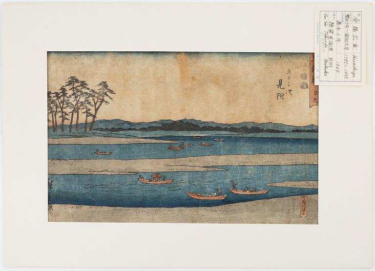Ando Utagawa Hiroshige, färgträsnitt, Japan, 1849.