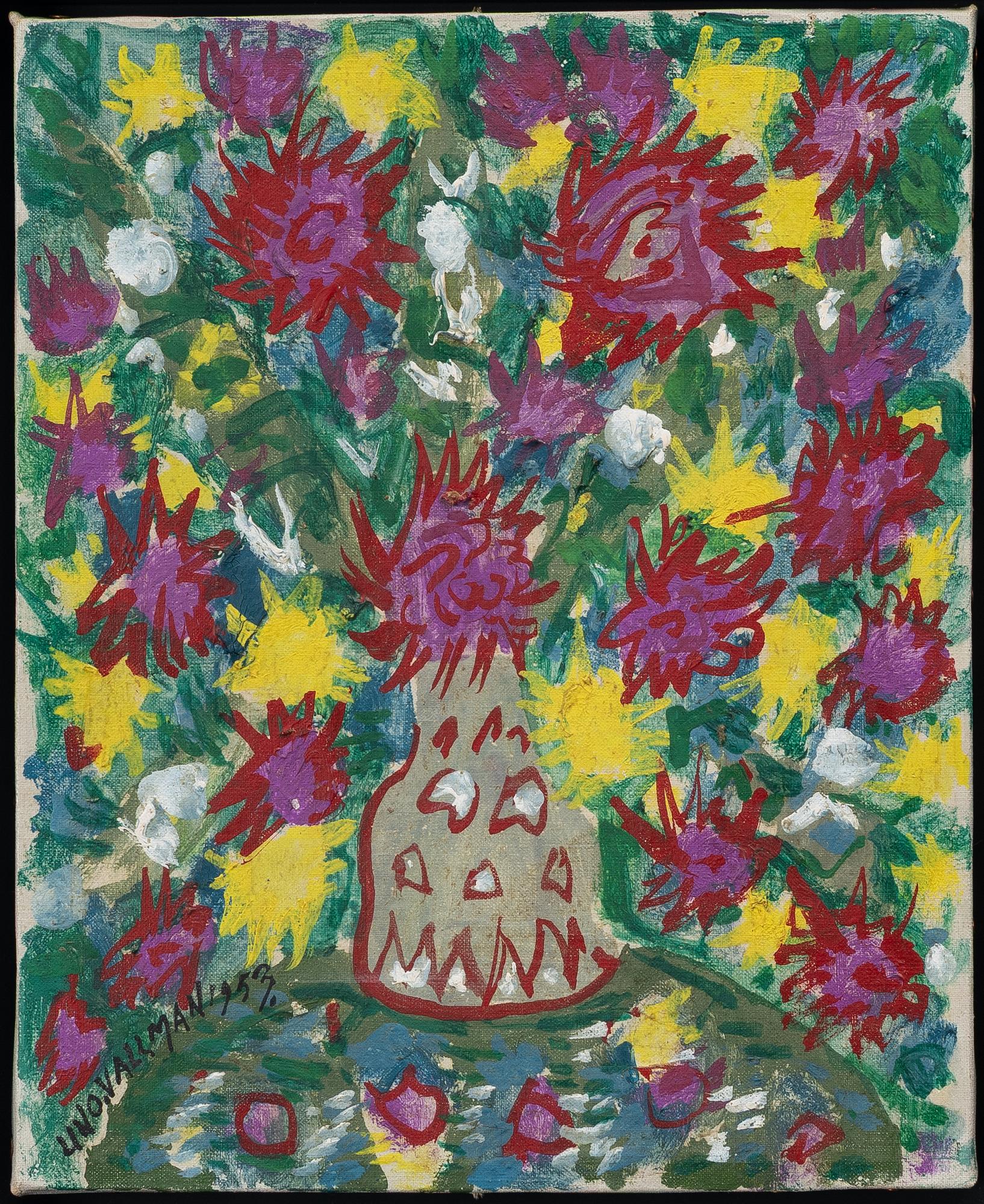 Uno Vallman, Blomsterstilleben.
