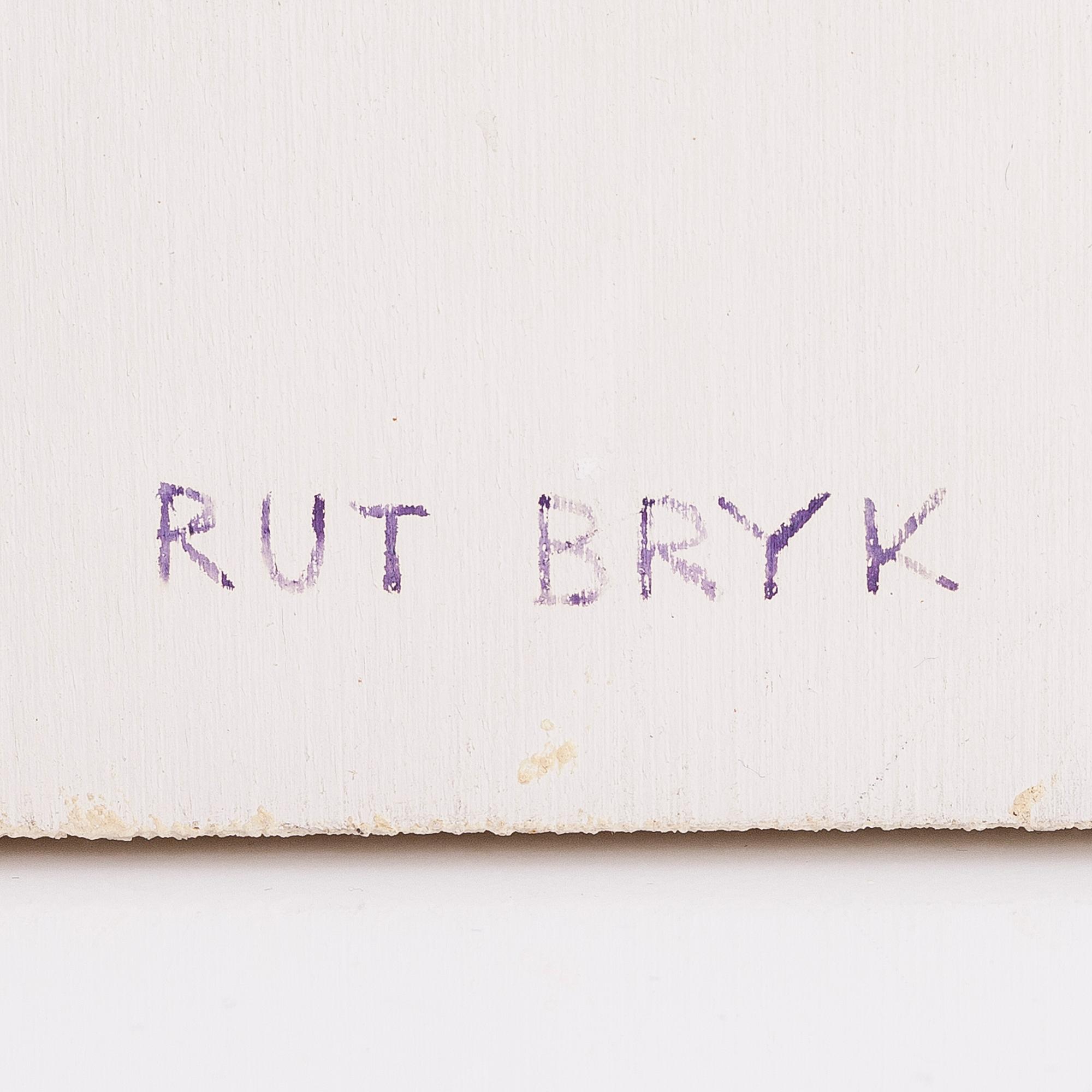 RUT BRYK, reliefi, "Ikkuna", signeerattu Rut Bryk. 1980-luku.