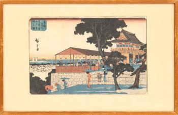 Utagawa Hiroshige I, färgträsnitt, Japan, först utgivet mitten på 1830-talet.