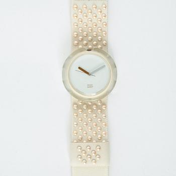 SWATCHKLOCKA, "Blanc de Blanc", Haute Couture, Pop Swatch, limited edition, en numrerad, 1990.