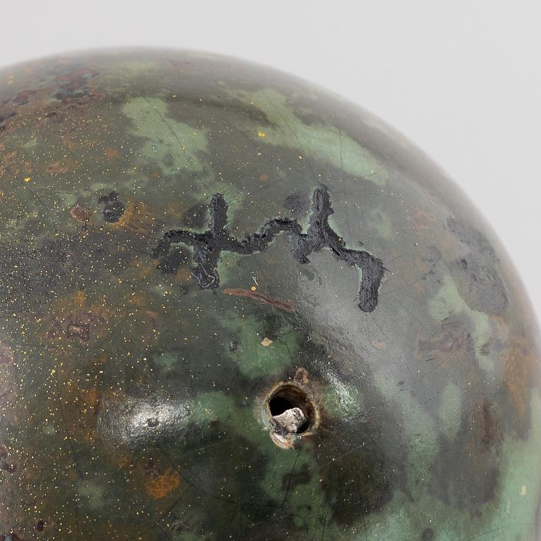 Hans Hedberg, a faience sculpture of an egg, Biot, France.