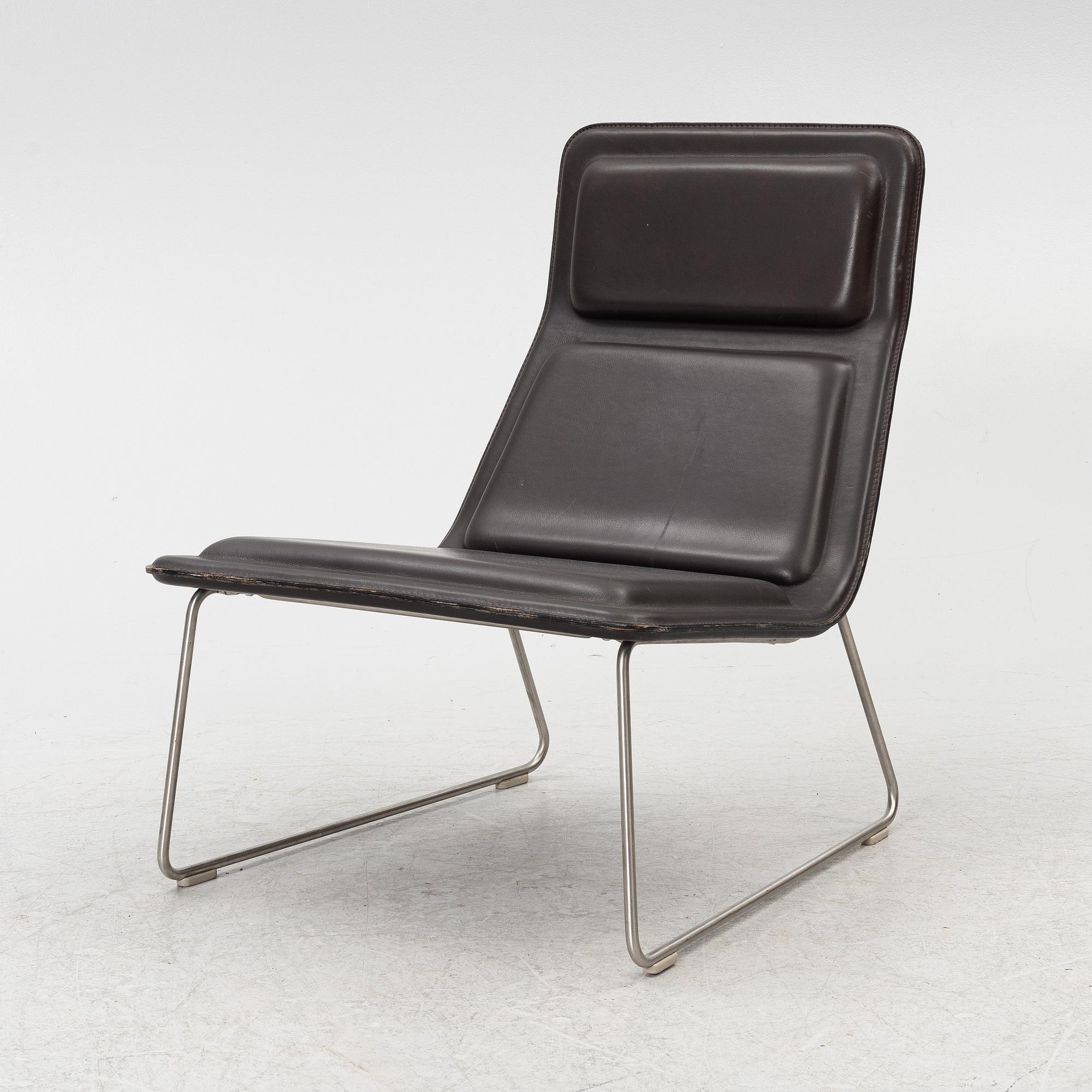 Jasper Morrison, An armchair, "Low and Pad", Cappelini, Italy.